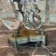 Pair of bronze and cut crystal girandoles circa 1900