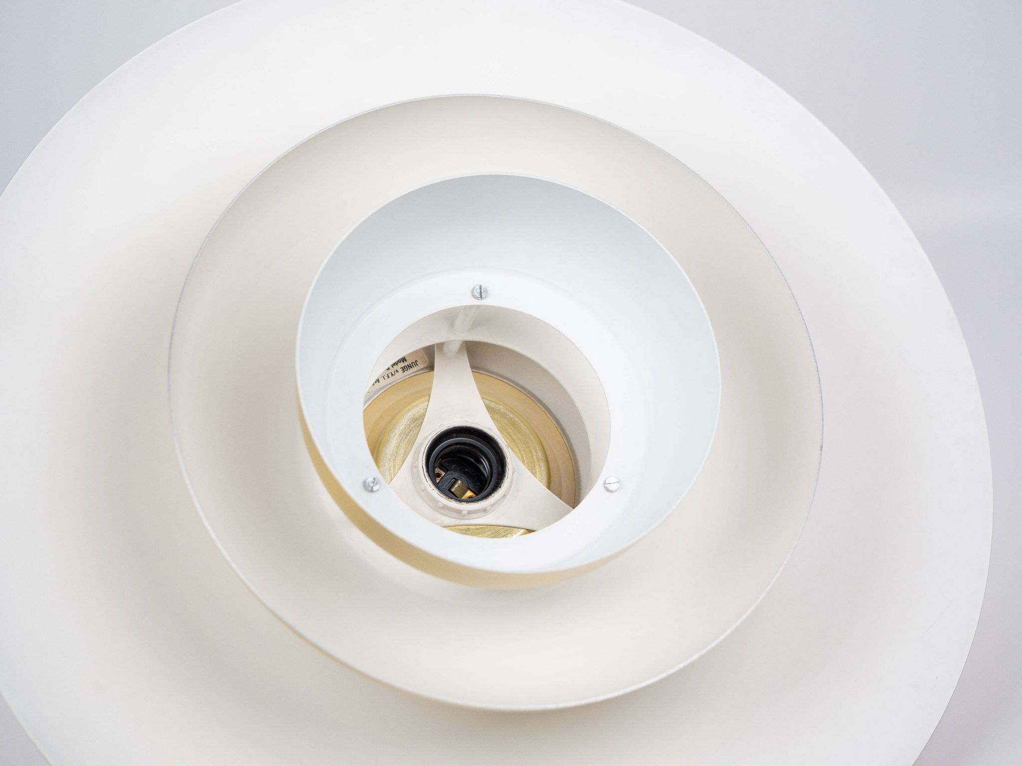 Danish vintage pendant lamp Roma by Junge, 1980s