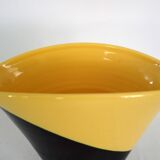 Two-tone Elchinger ceramic vase from the 1960s