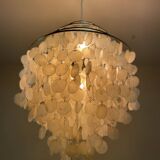 Large mother-of-pearl chandelier Verner Panton style, 1960s