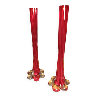 Pair of flower vases