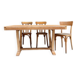 Art Deco extendable oak table (renovated)