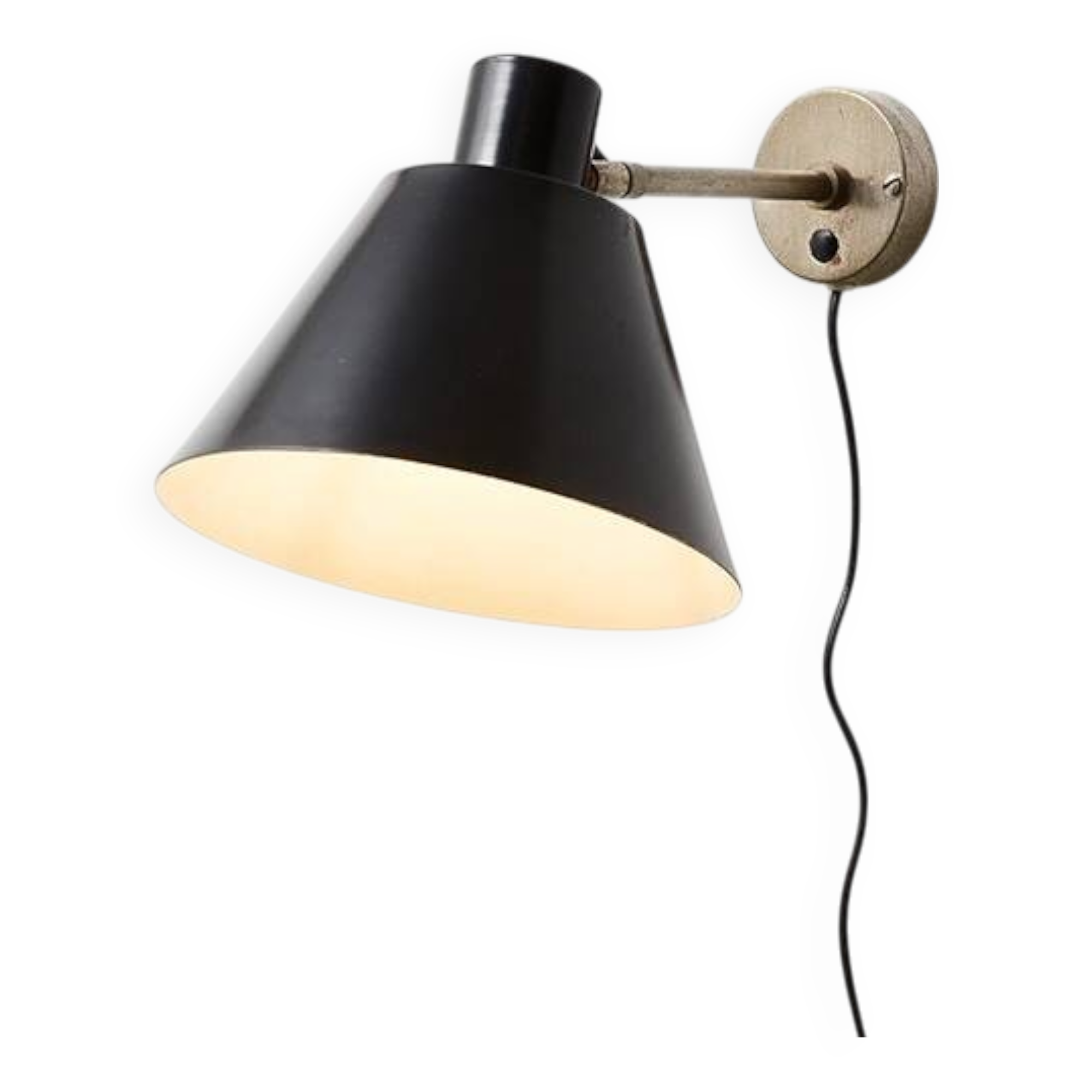 H. Fillekes Rare Wall Lamp Model WL3 for Artiforte 1950s