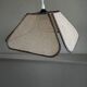 Vintage rattan blade pendant light