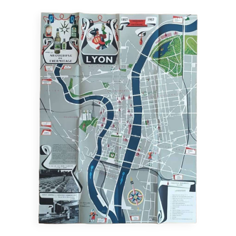 Map of the city of Lyon