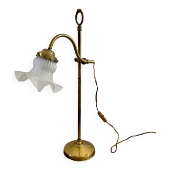 Brass tulip lamp