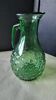 Carafe, jug, green glass water pitcher VEA