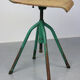 Set of 2 industrial mint green swivel chairs, 1960