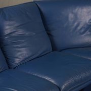 Nicoletti Salotti post-modern leather sofa, Italy 1980s