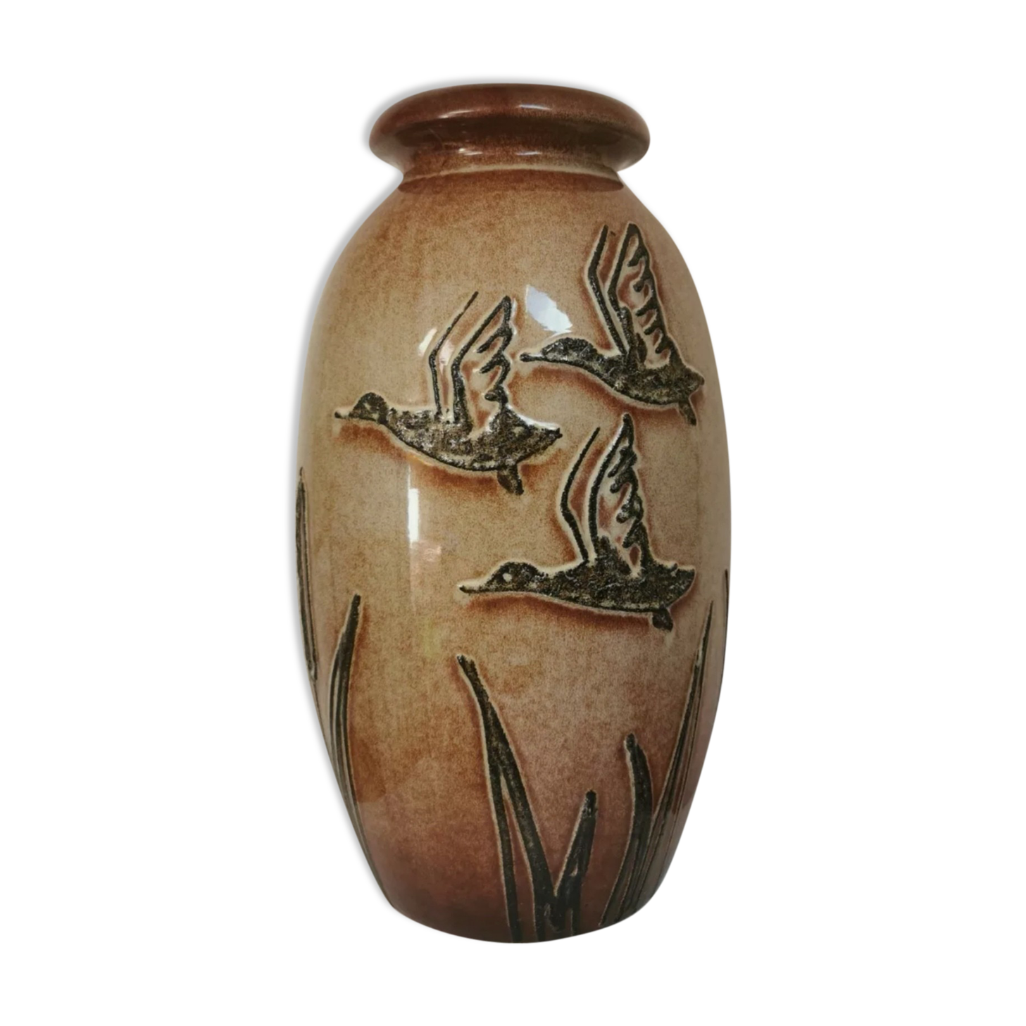 Vase West Germany Joncs