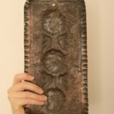 Single mid-century Swedish copper sconce