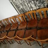 Lot of 14 vintage bistro chairs