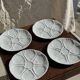 Set of 4 oyster plates Limoges France D25
