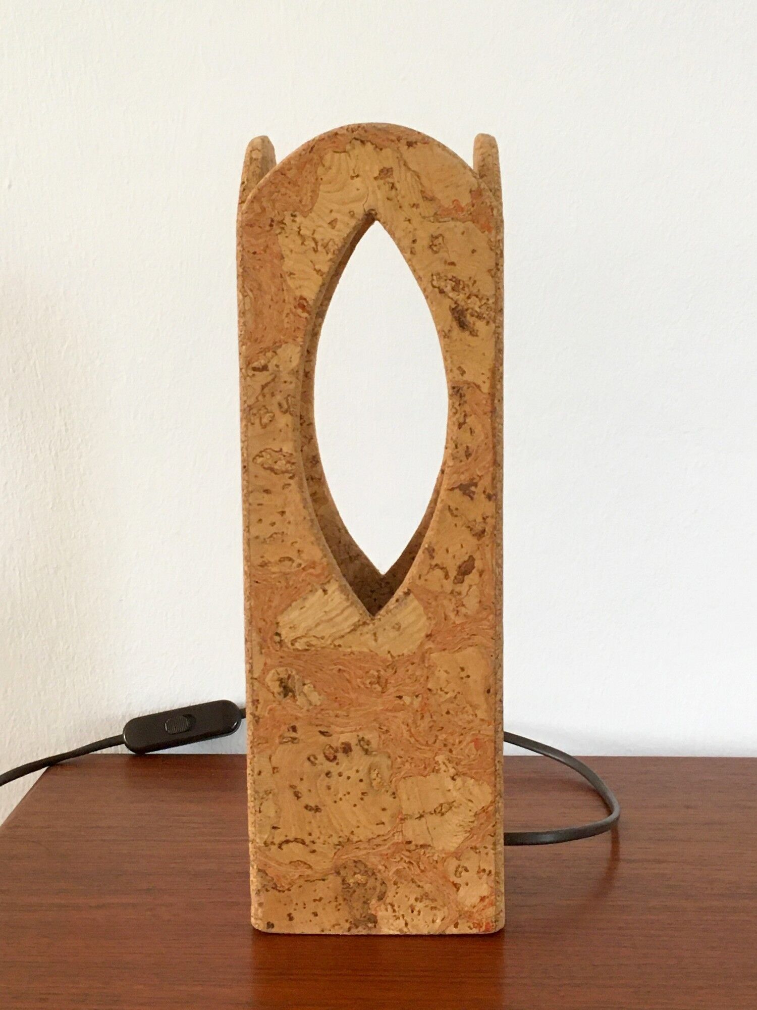 Vintage cork lamp 70s