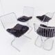 Rima set of 4 Radiofreccia chrome chairs by Gastone Rinaldi
