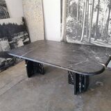 Black marble coffee table