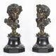 "The Children of Bacchus" Pair of Putti in bronze Late 19th Century