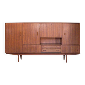 Arno wooden sideboard, Scandinavian teak wood sideboard, vintage storage unit