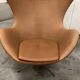 Fritz Hansen Egg Chair + Ottoman, Camel Cognac leder 1968 !!