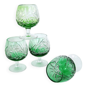 4 verres à liqueur en - made