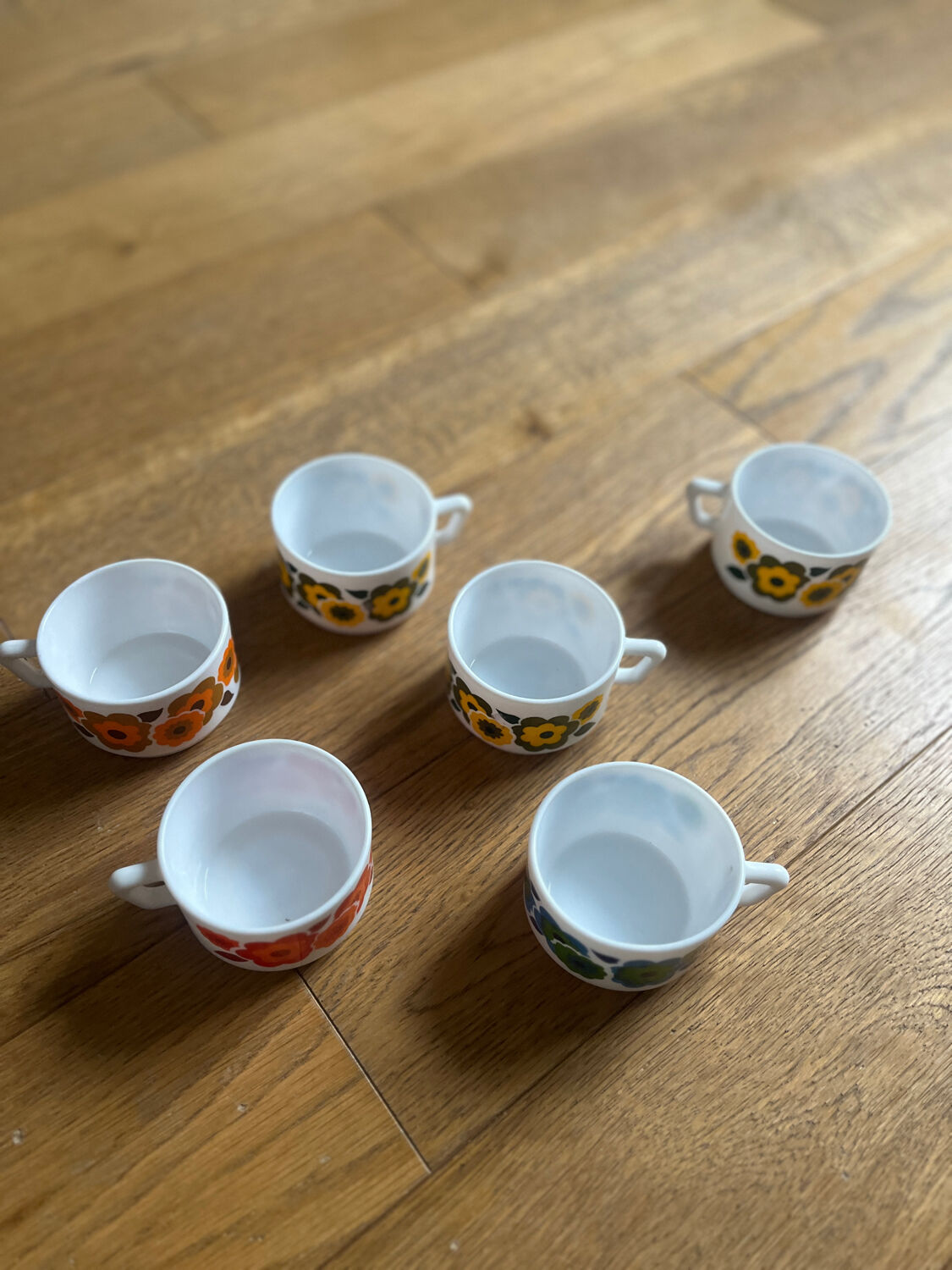 6 tasses lotus arcopal