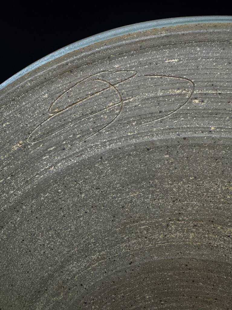 Decorative glazed ceramic dish, circa 1950-60