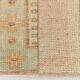 Tapis de couloir vintage turc crème et marron