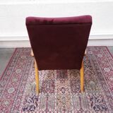 Vintage velvet armchair