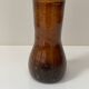 Vintage amber blown glass artisanal vase