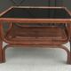 Vintage coffee table bamboo and rattan