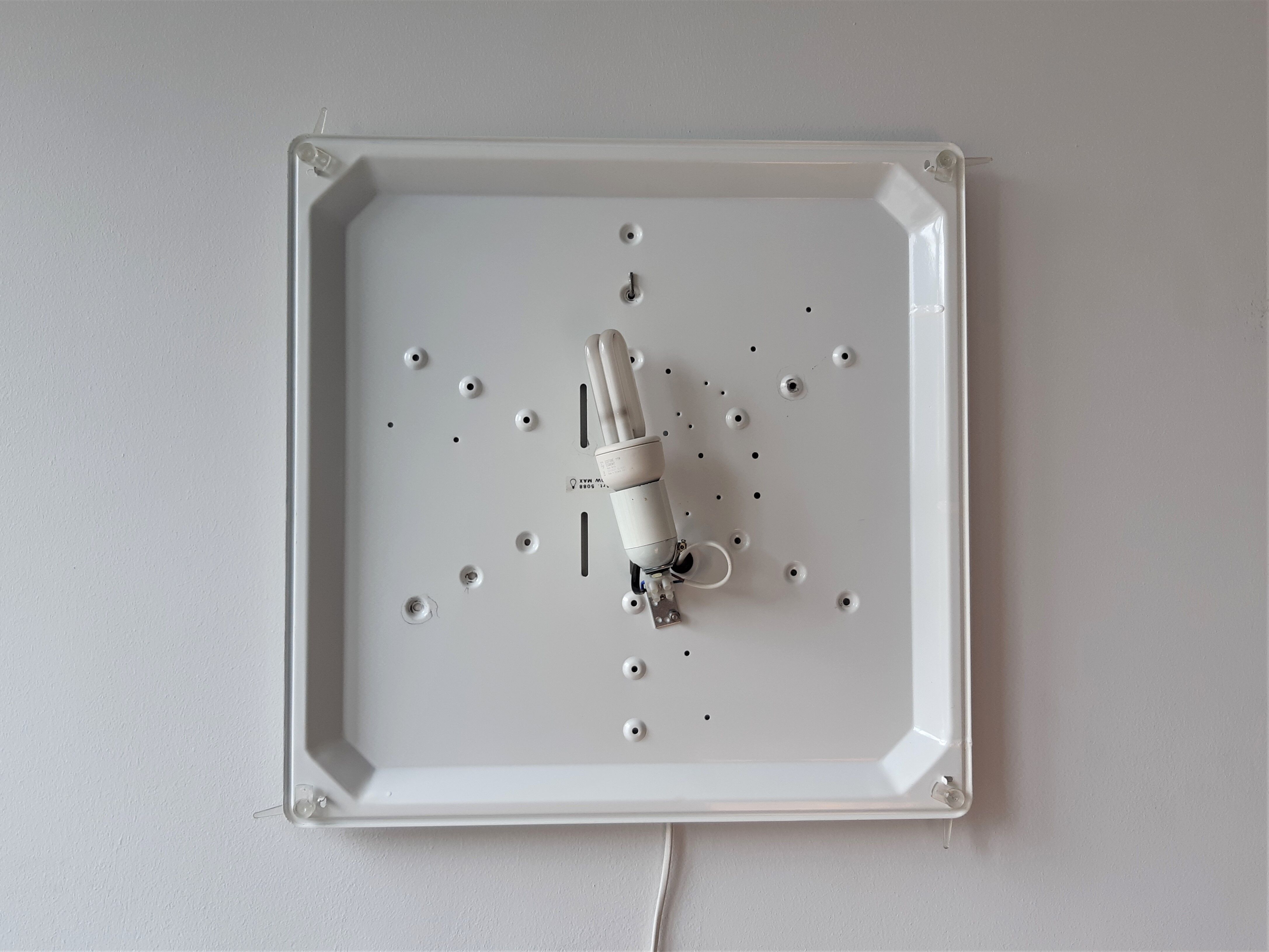 'Dada' flush mount or wall lamp by IGuzzini Spa, Italy 1970's