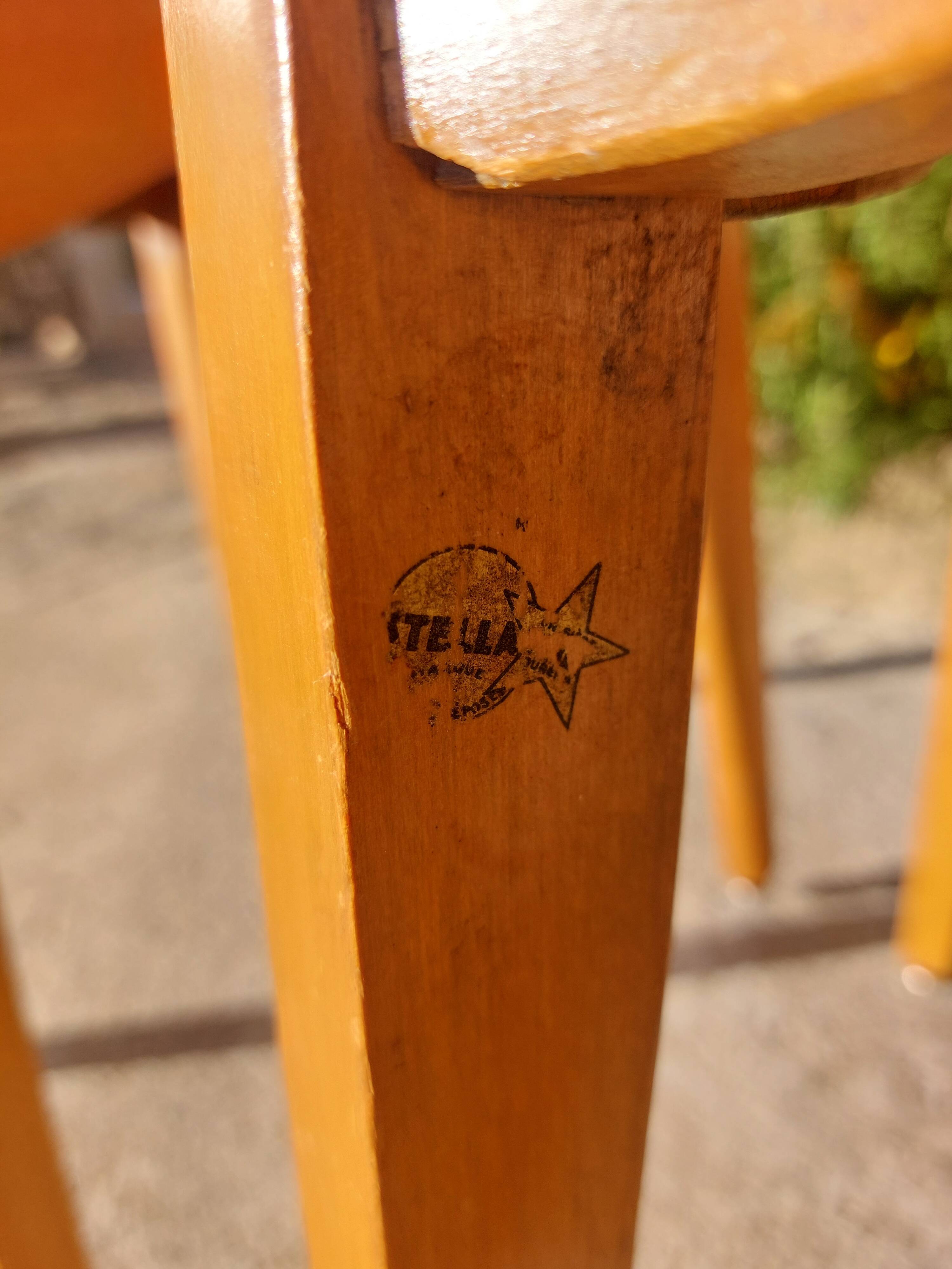 pair of caned chairs, Stella brand