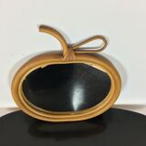 Mirror apple rattan 32 x 33 cm