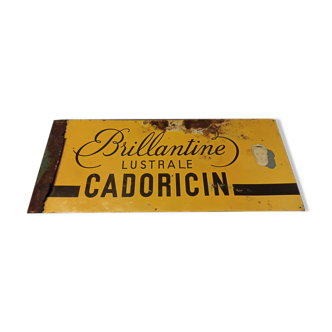 Old painted advertising sheet glossy lustral cadoricin