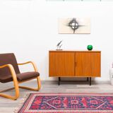 1960s walnut two-door cabinet.