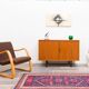 1960s walnut two-door cabinet.