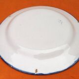 Old polychrome plate Earthenware Lunéville Diameter: 230mm