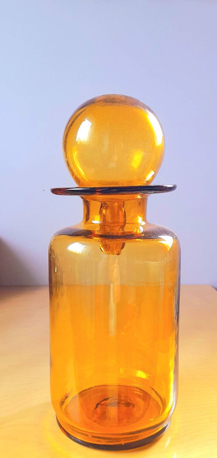 Flacon apothicaires en verre soufflé Empoli