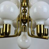 70s Hollywood Regency Gold Pendant Light
