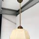 Curved glass Art Deco ceiling lamp, 1930s
