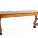 Table de ferme en chêne massif à pattes de lions - Période Art Déco vers 1930