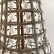 Empire-style hot air balloon chandelier with 6 lights and crystal drops