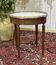 Louis XVI style bouillotte table from the 1960s in mahogany with a marble top.
