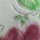 Plate on a pedestal in strawberry slip