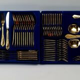 Cutlery set 70 gold plated pieces