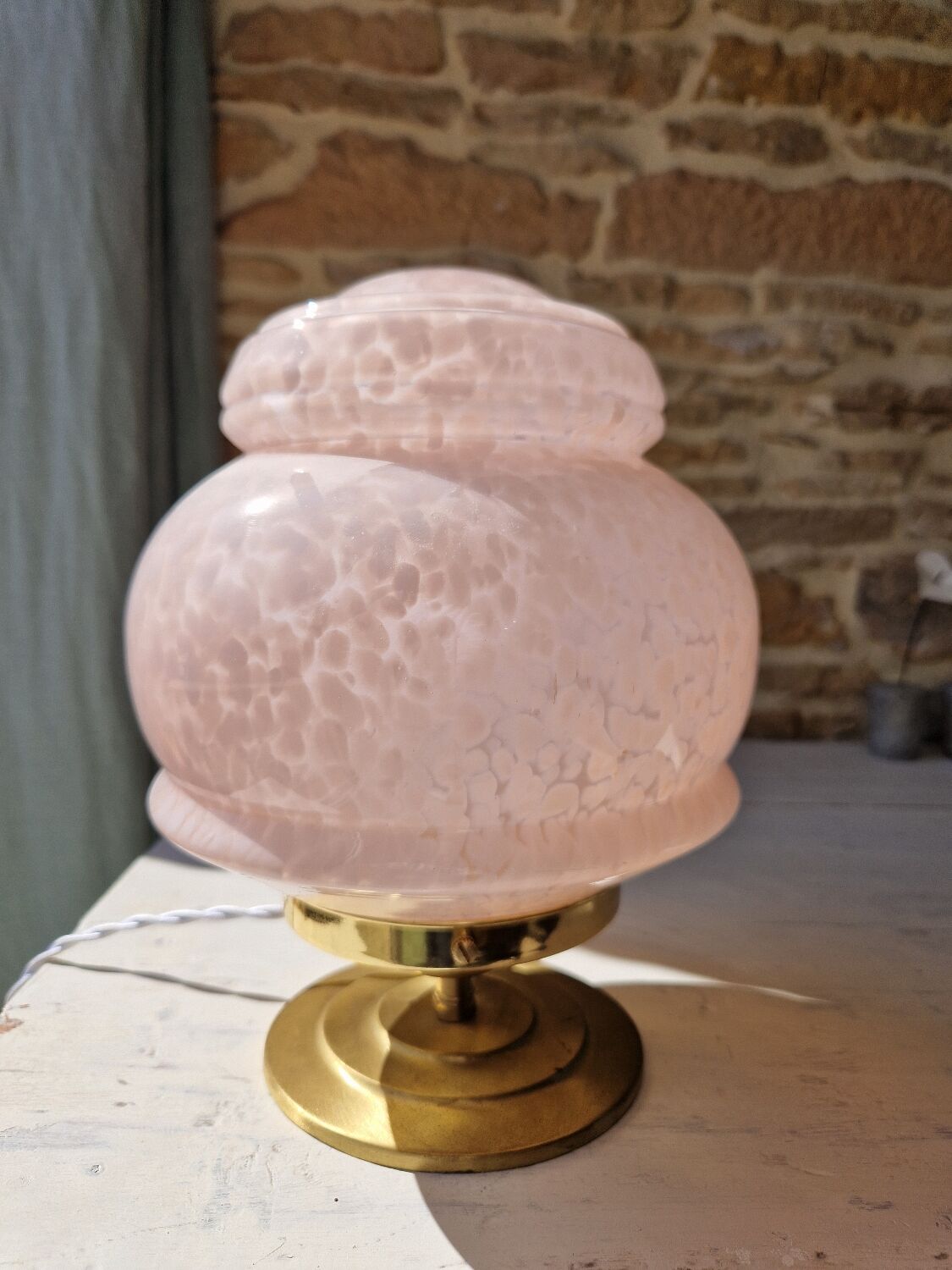 Clichy glass table lamp