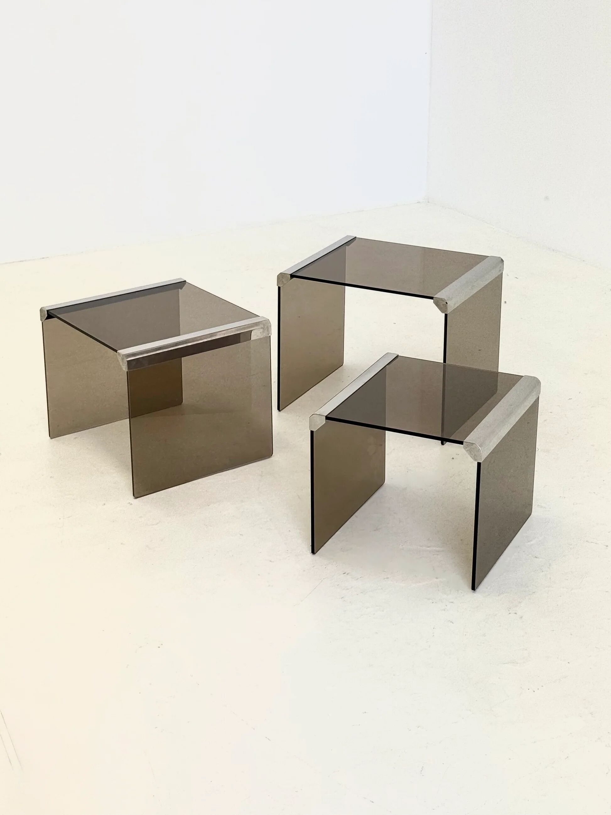 Set of Three Gallotti & Radice Tris T35 Nesting Tables