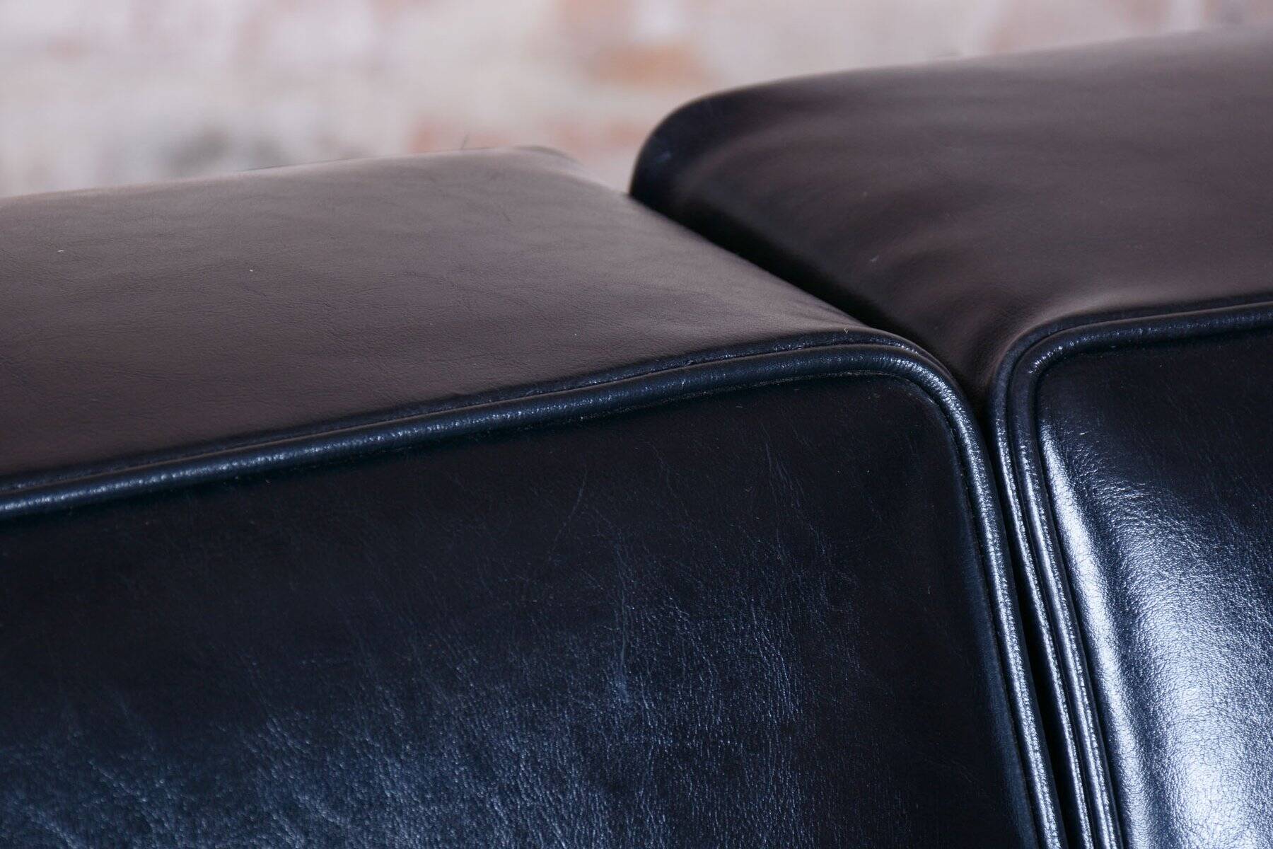 Sofa Bauhaus en acier chromé et cuir, tchèque, années 1930