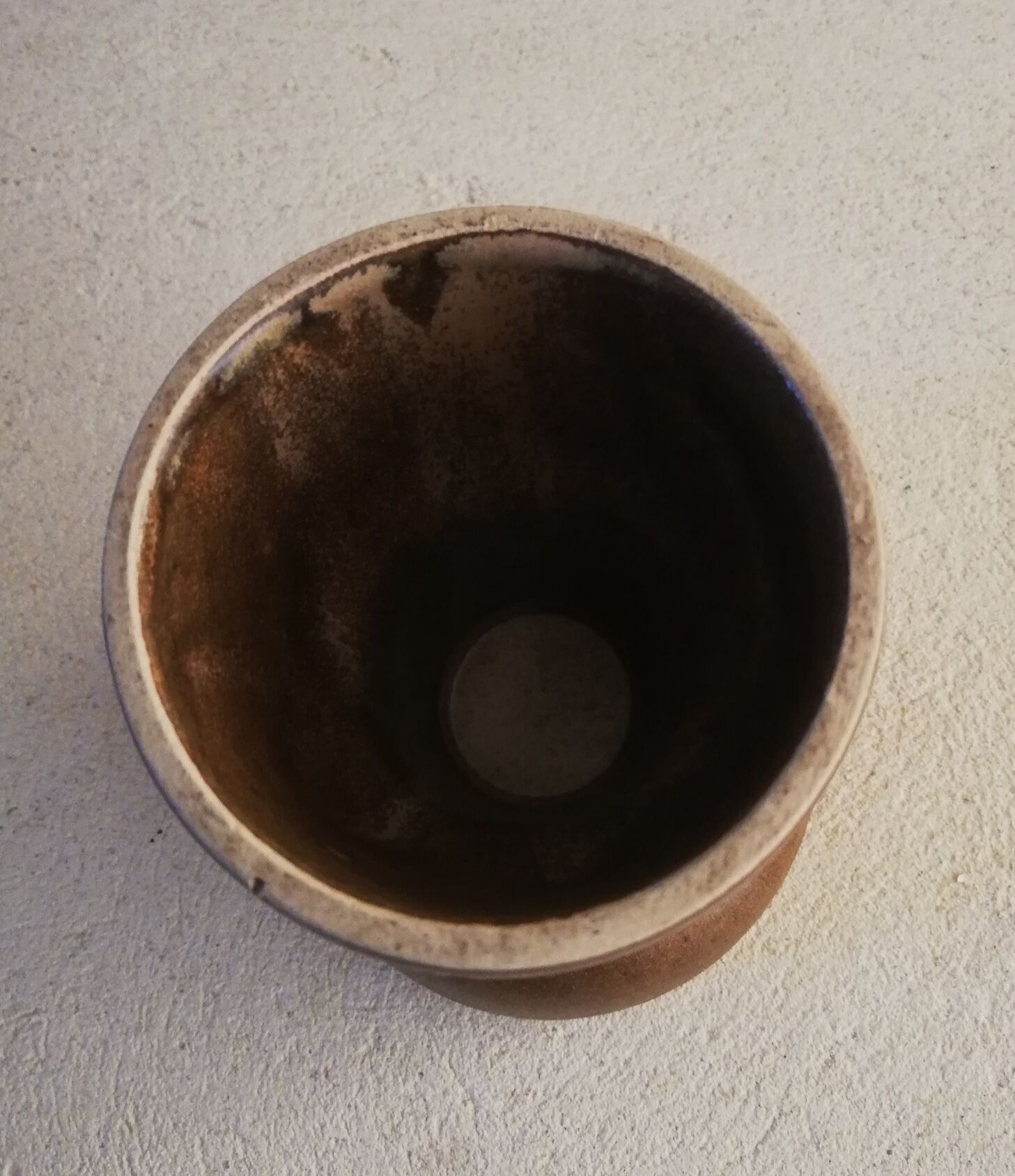 Stoneware candle holder