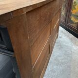 Console from the 19th century in oak.